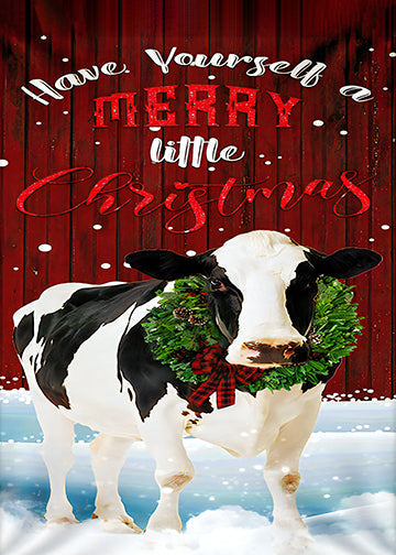 Merry Christmas Cattle Door Cover