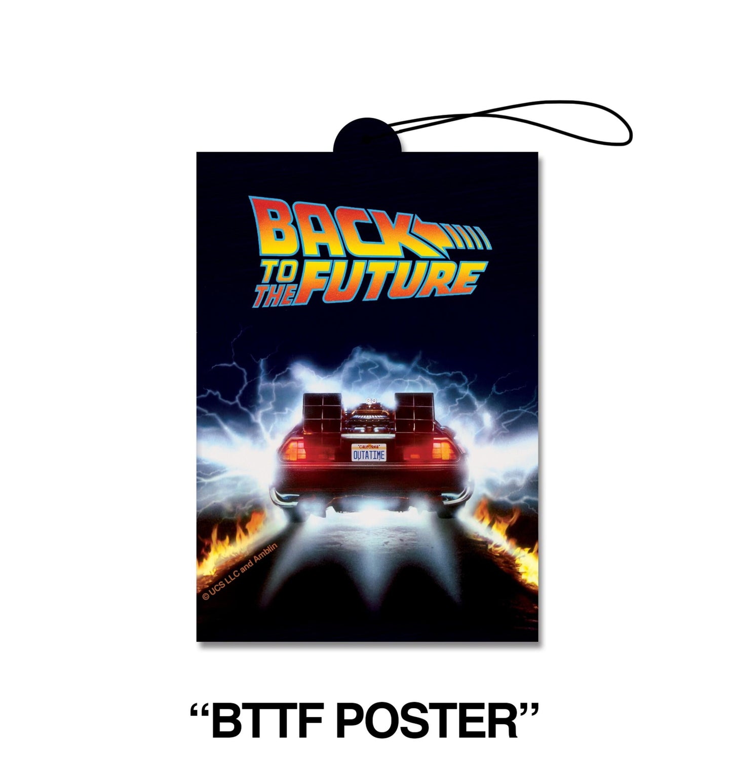 Back to the Future "BTTF Poster" air freshener (vanilla-scented)