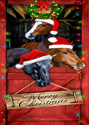 Horse Merry Christmas