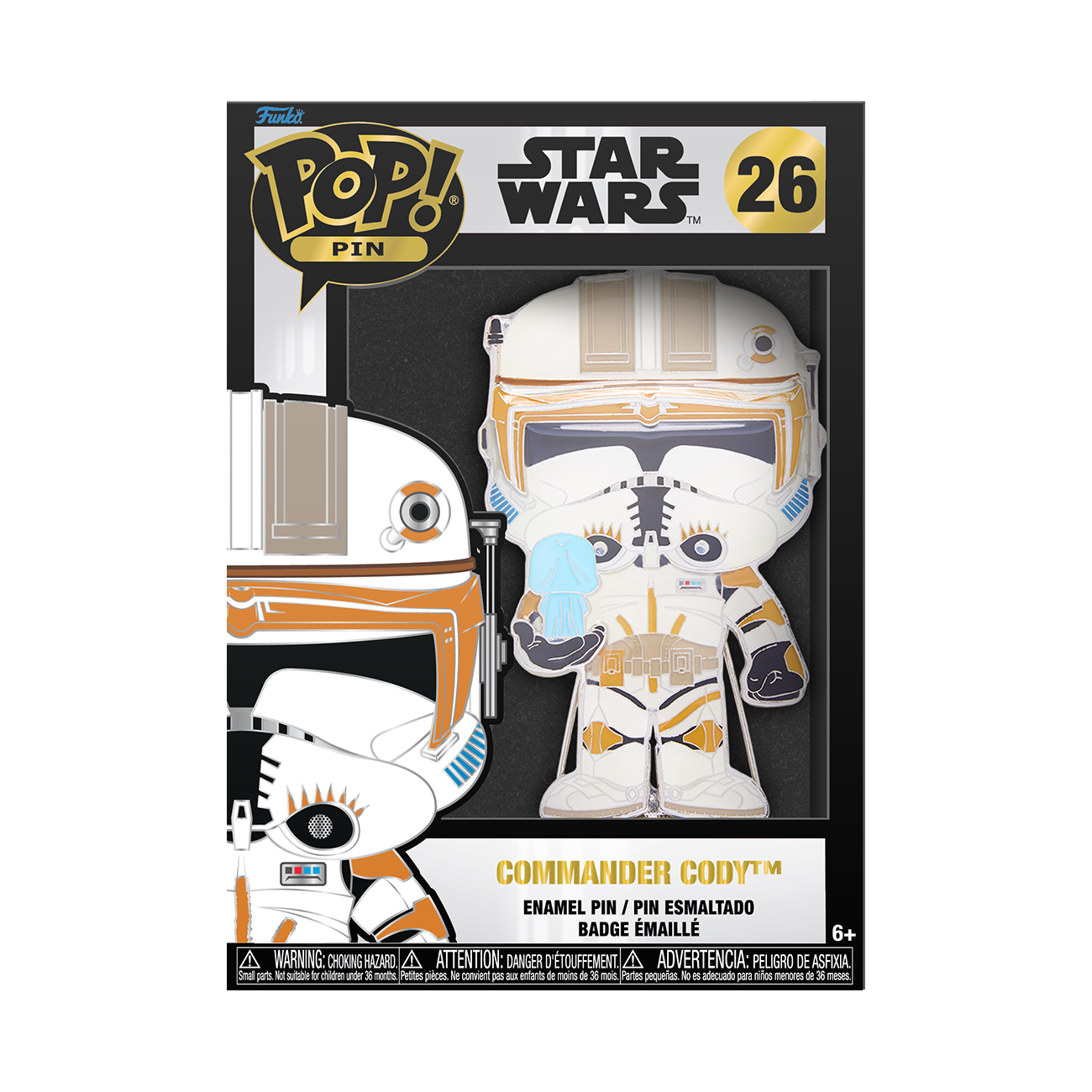 Funko Pop! Pins: Star Wars - Commander Cody Glow-In-The-Dark Pin