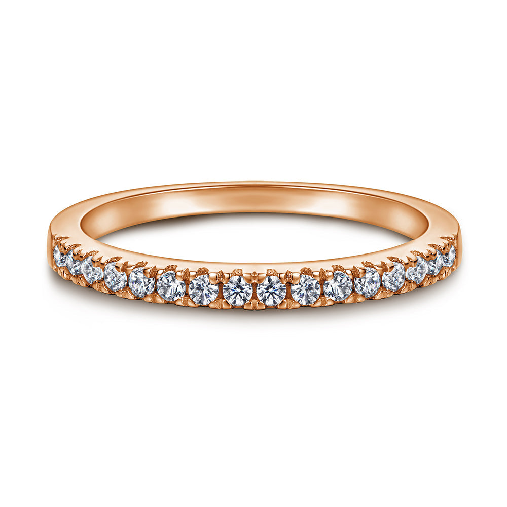 The Victoria - 18kt Rose Gold Wedding Ring Set