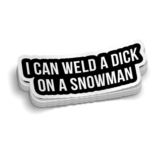 Weld A Snowman Hard Hat Decal