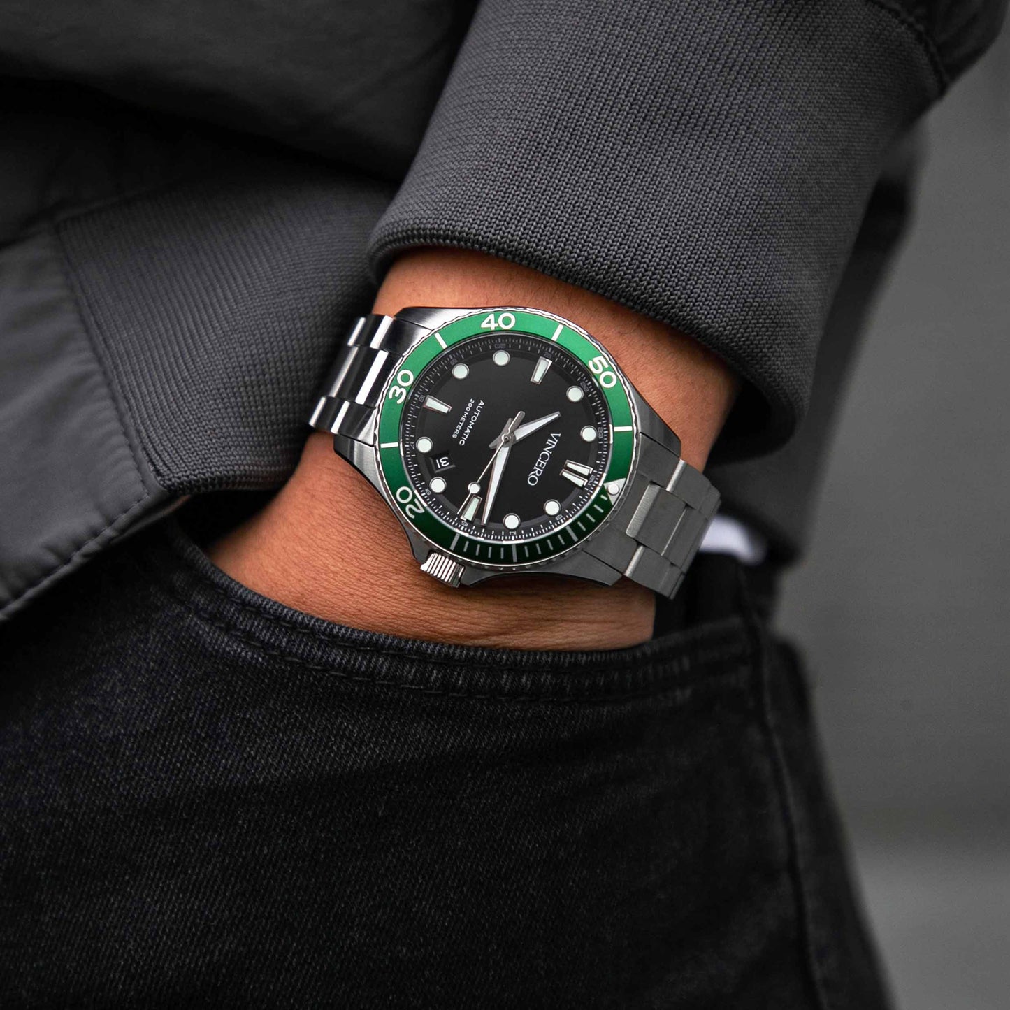 The Argo Automatic - Green/Silver