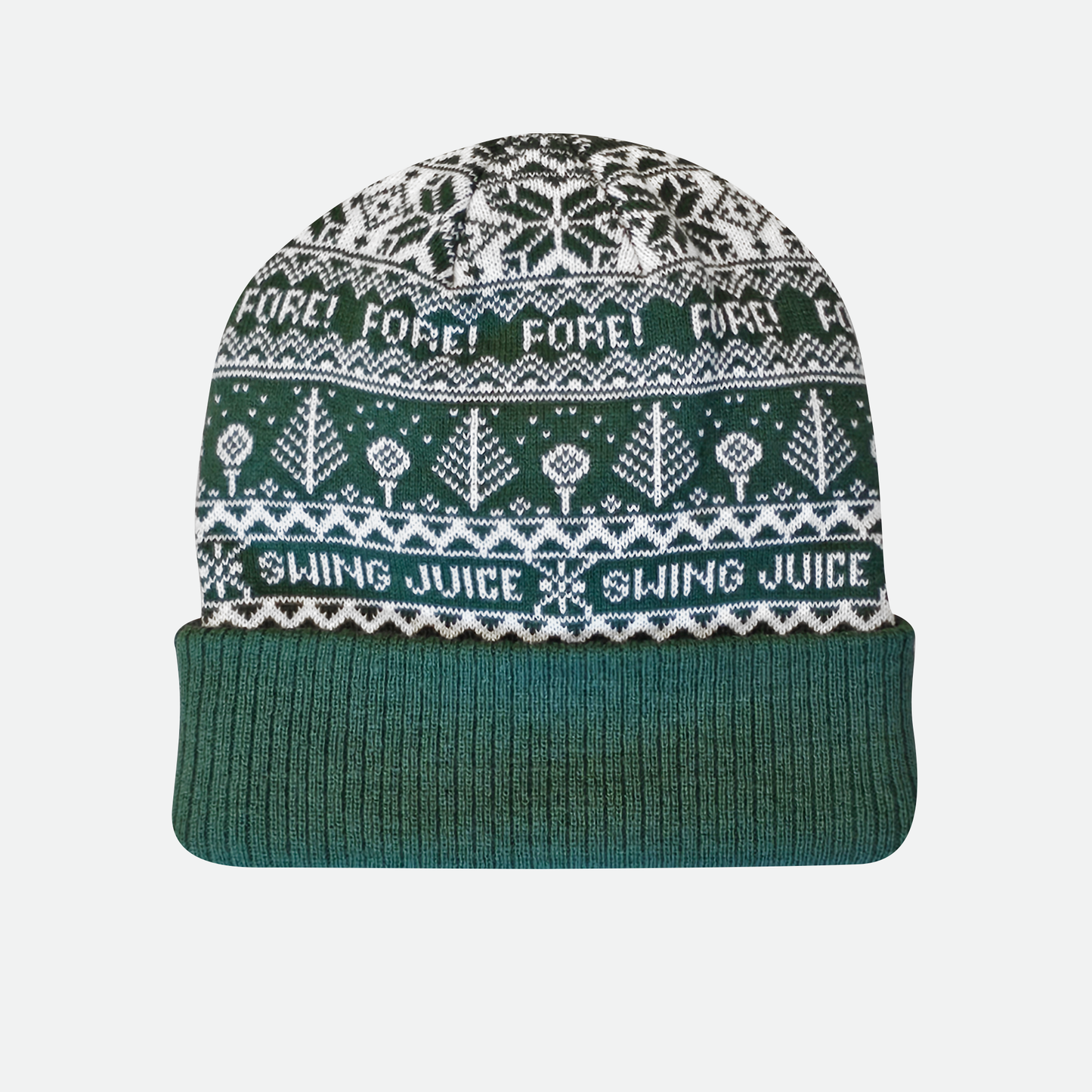 Golf Fore Fairisle Unisex Knit Beanie