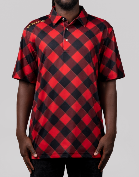 Golf Buffalo Check Men's Polo