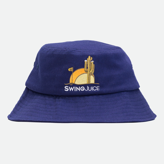 Golf Saguaro Unisex Bucket Hat Navy O/S