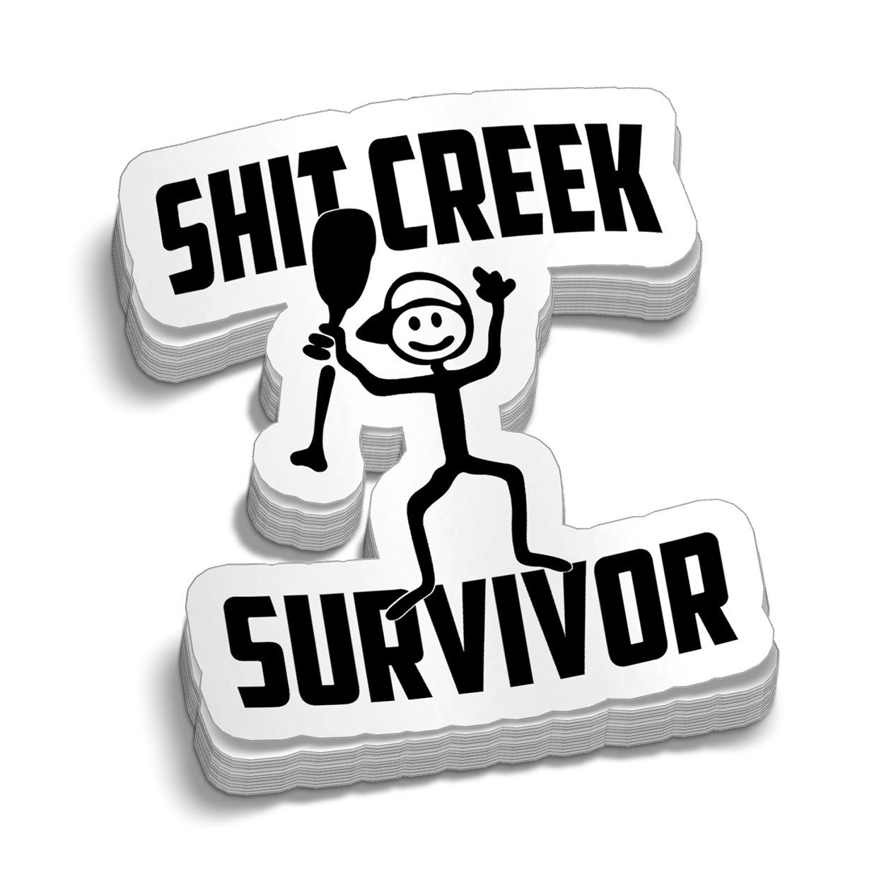 Shit Creek Survivor Hard Hat Decal