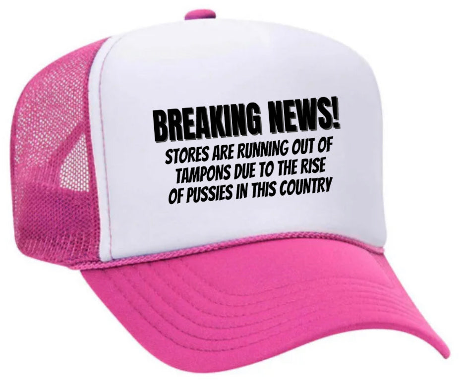 Breaking News Trucker Hat