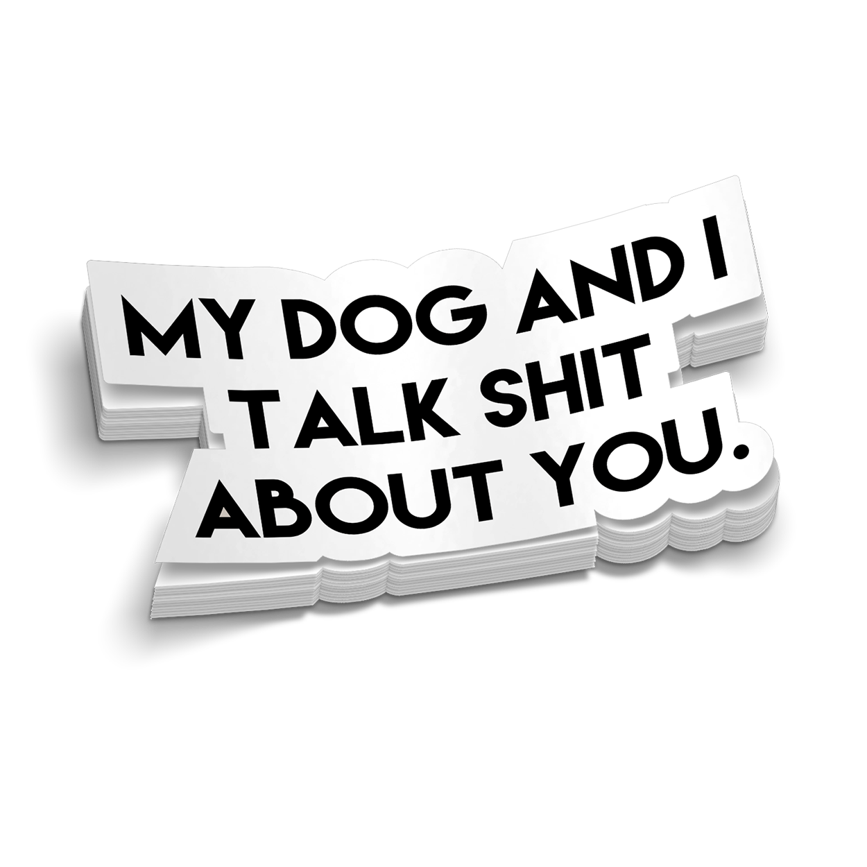 My Dog & I Hard Hat Decal