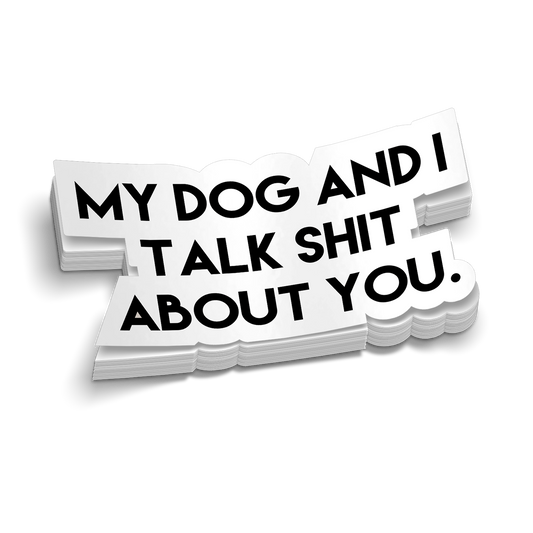 My Dog & I Hard Hat Decal