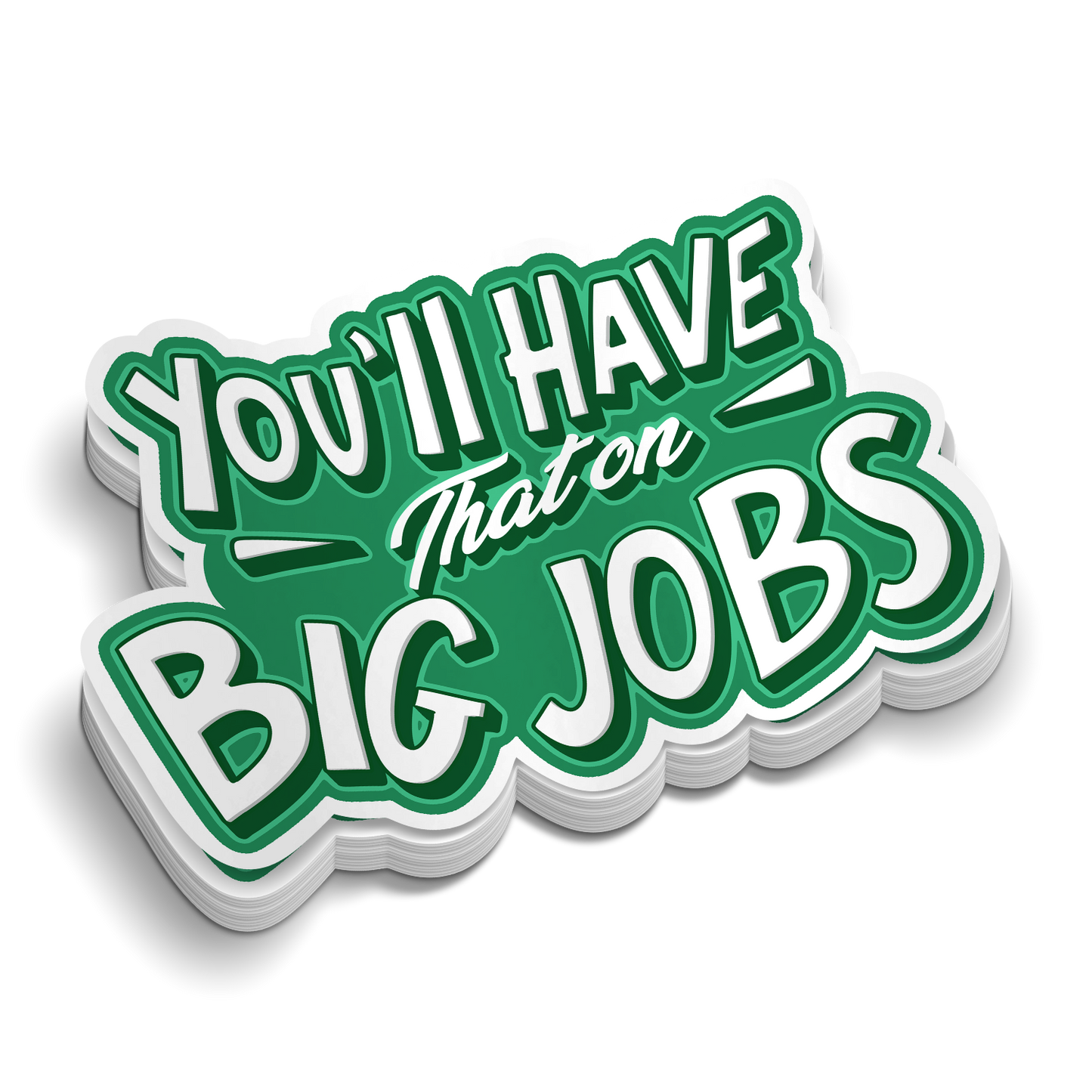 Big Jobs - Hard Hat Decal