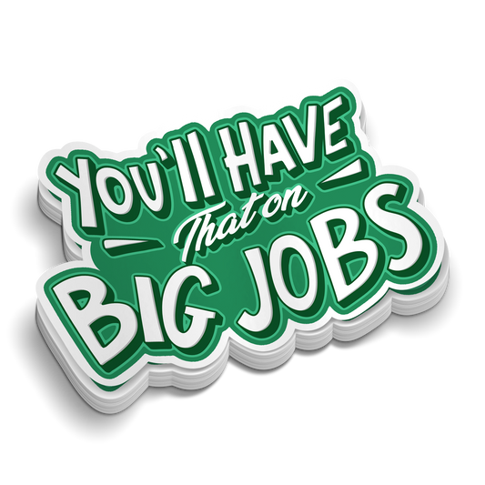 Big Jobs - Hard Hat Decal