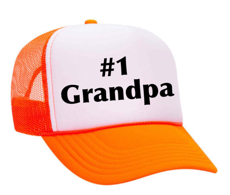 #1 Grandpa Trucker Hat