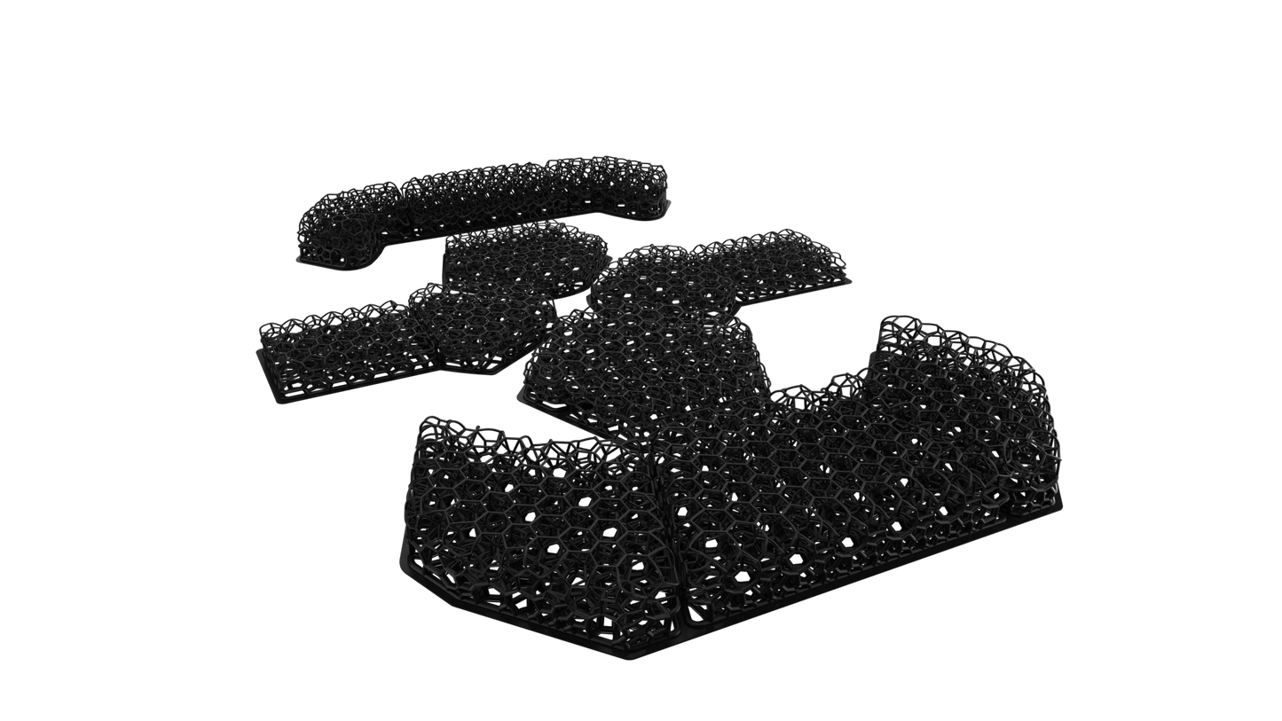 HHV Micro Lattice Helmet Pads (For ATE, FAST, MICH, ACH,ECH)