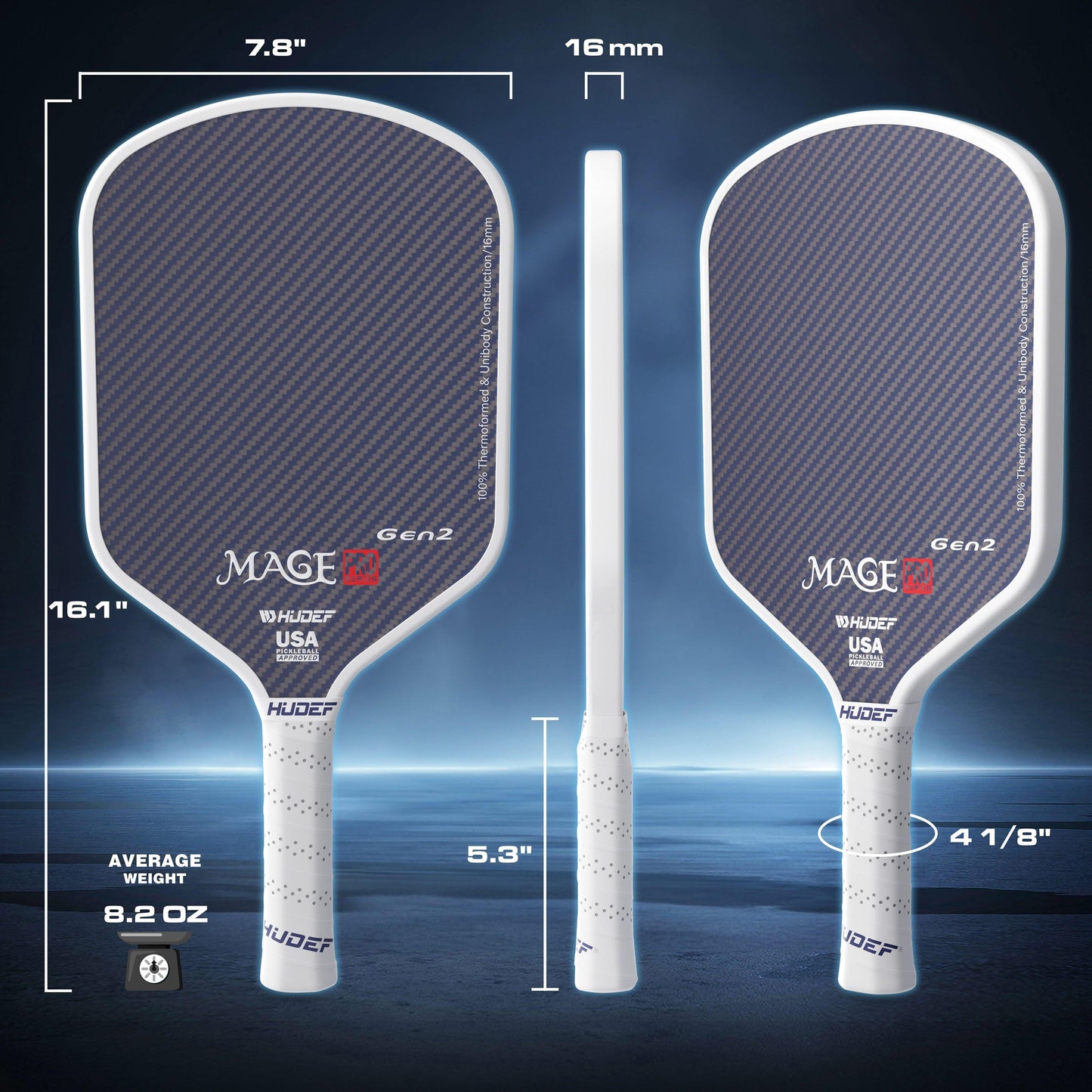 HUDEF Mage Pro Gen2 (Hybrid Paddle)