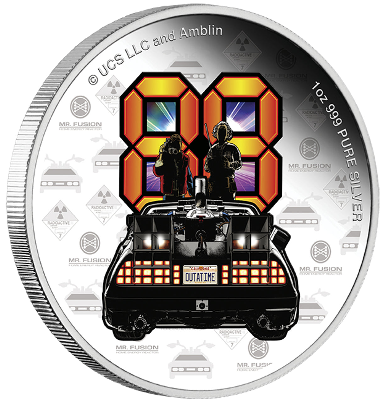 Back to the Future 40th Anniversary 2025 Limited Edition 1oz Silver Proof Coin