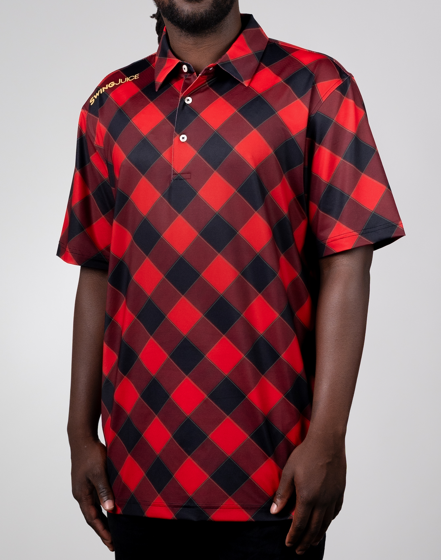 Golf Buffalo Check Men's Polo