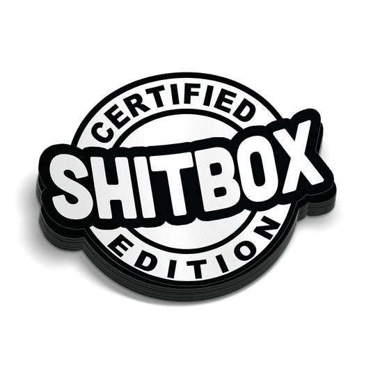 Shit Box Edition Hard Hat Decal