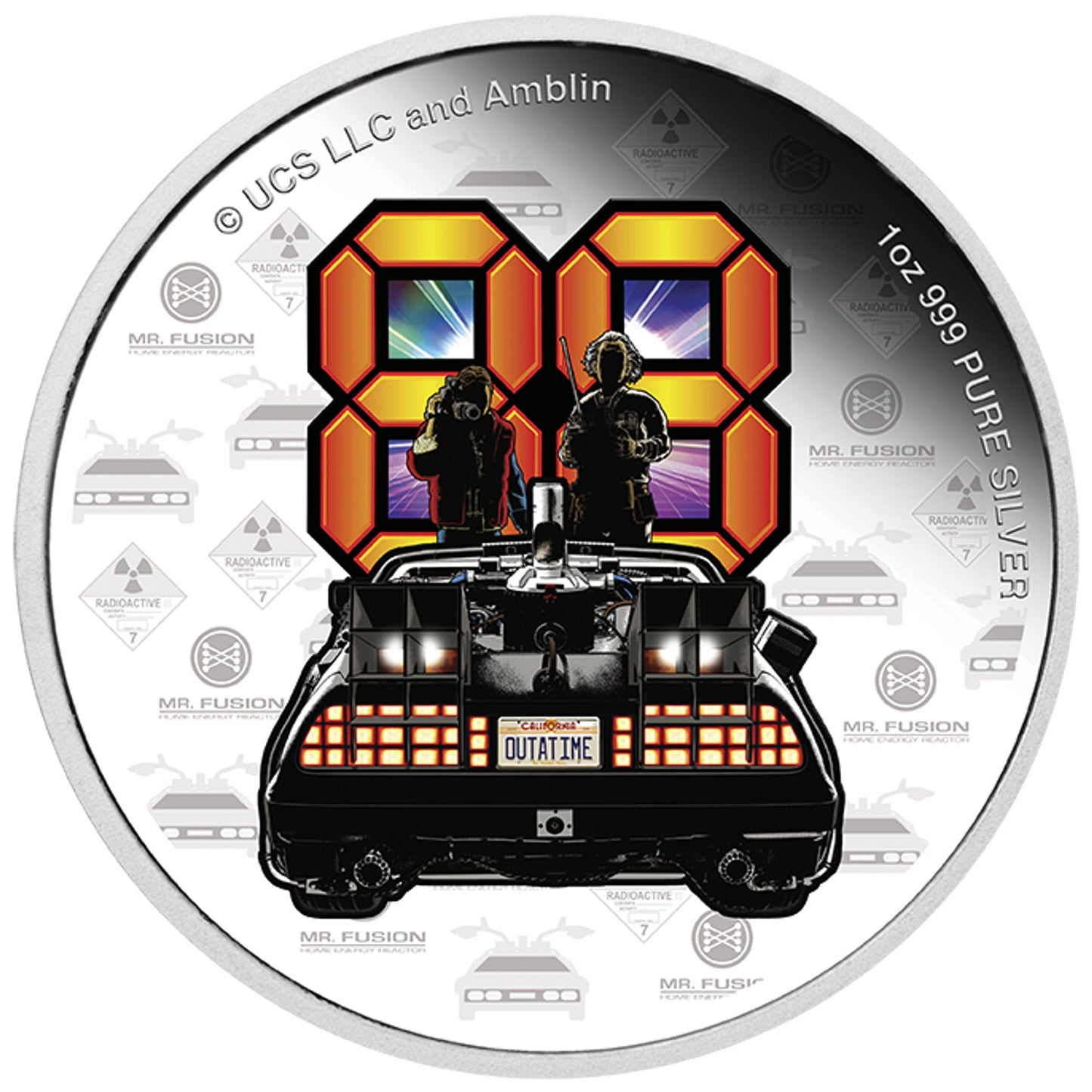 Back to the Future 40th Anniversary 2025 Limited Edition 1oz Silver Proof Coin