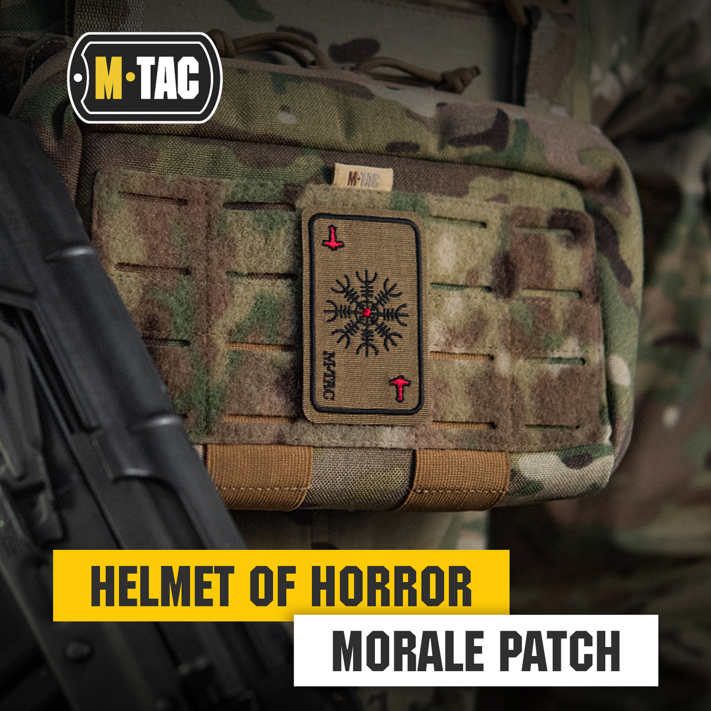 M-Tac Embroidered Patch Horror Helmet Death Card