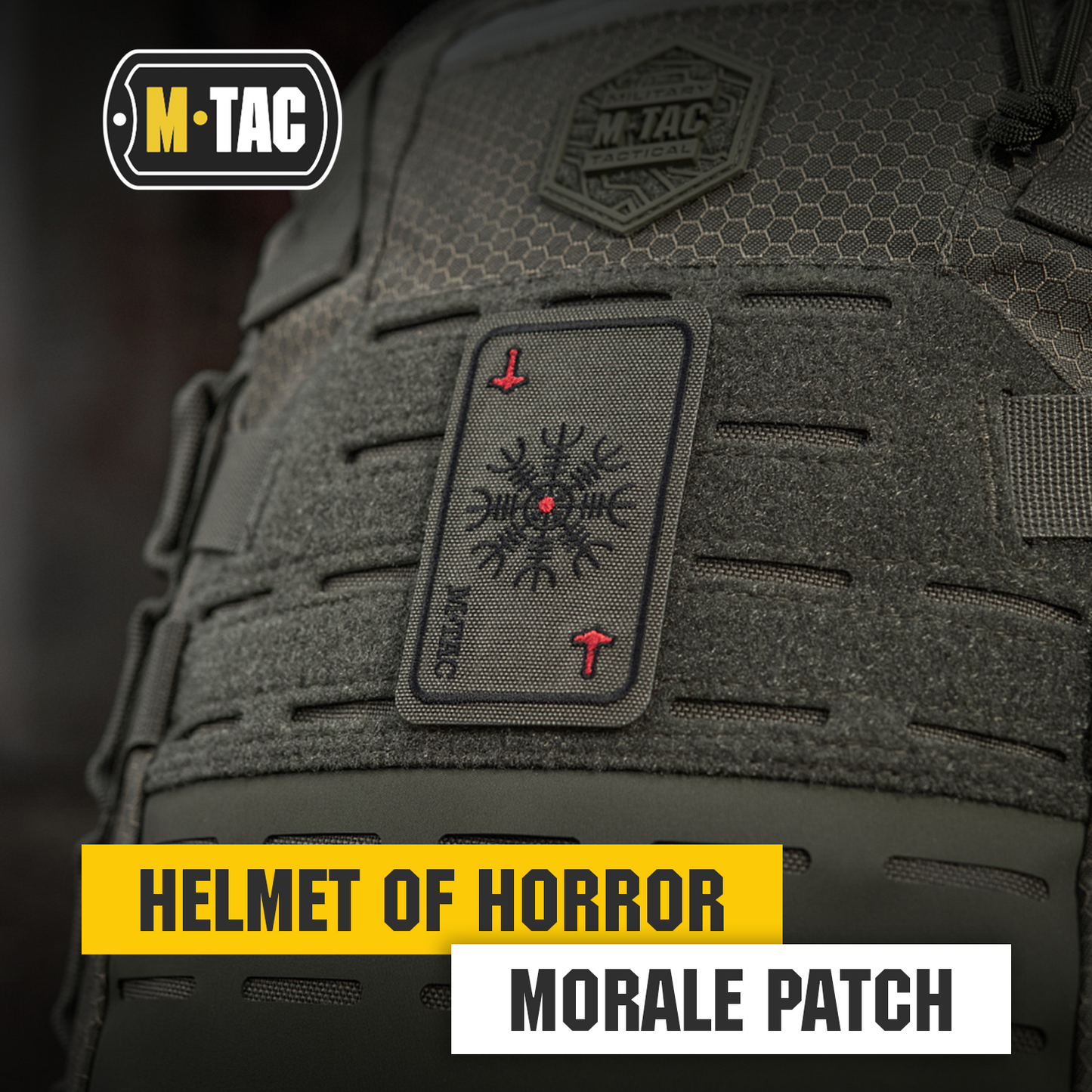 M-Tac Embroidered Patch Horror Helmet Death Card