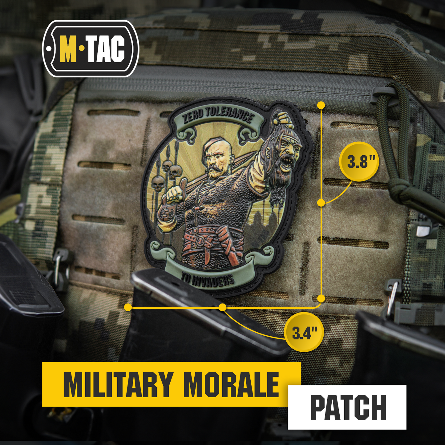 M-Tac Morale Patch Zero Tolerance PVC