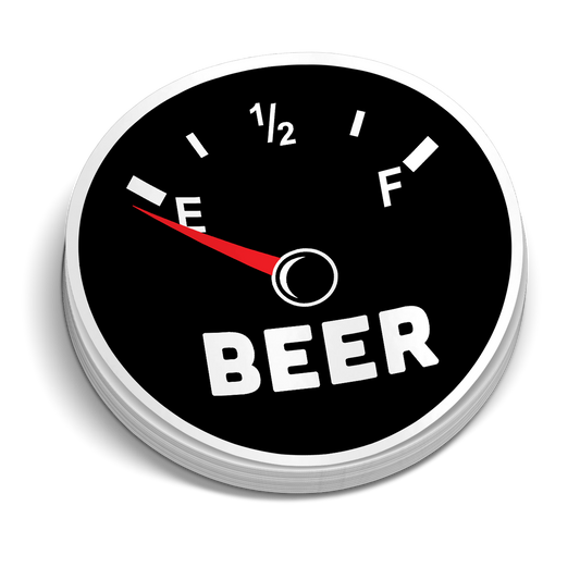 Beer Gauge Hard Hat Decal