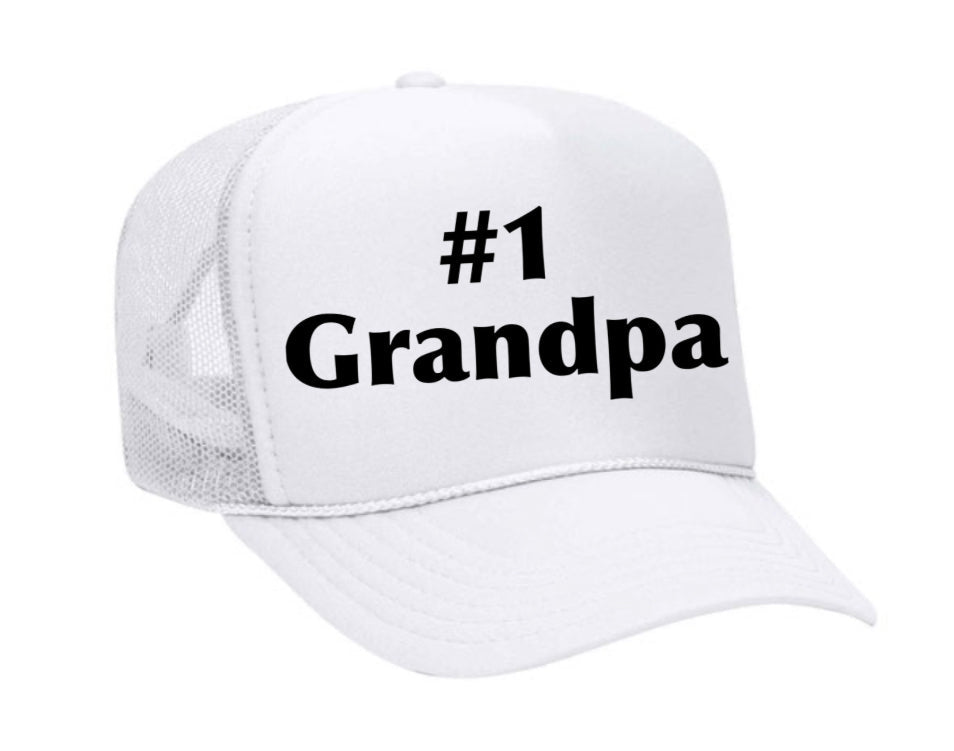 #1 Grandpa Trucker Hat