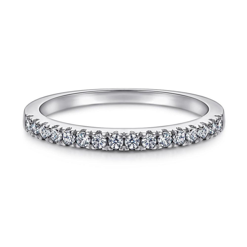 The Ada - Silver Wedding Ring Set