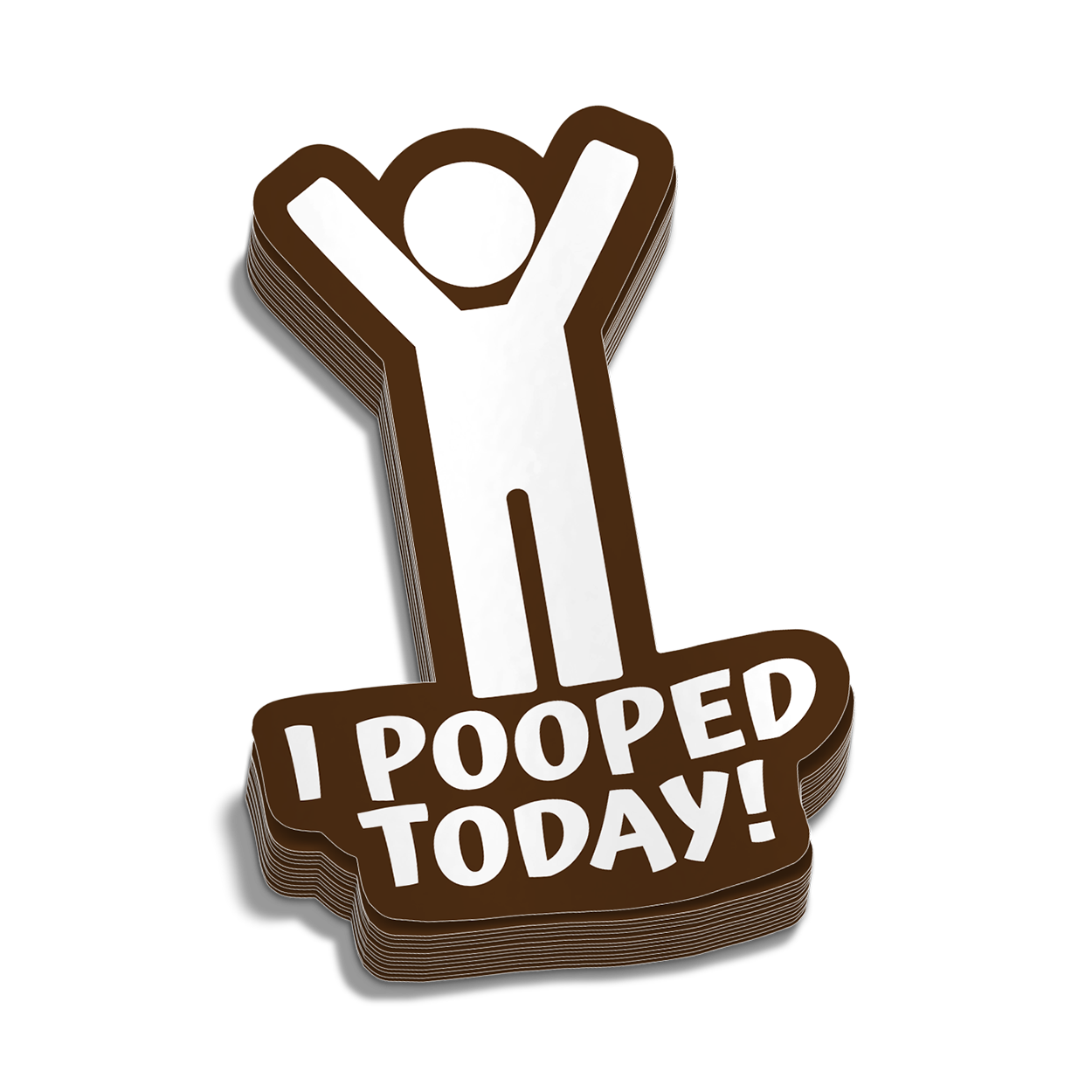 I Pooped Today Hard Hat Decal