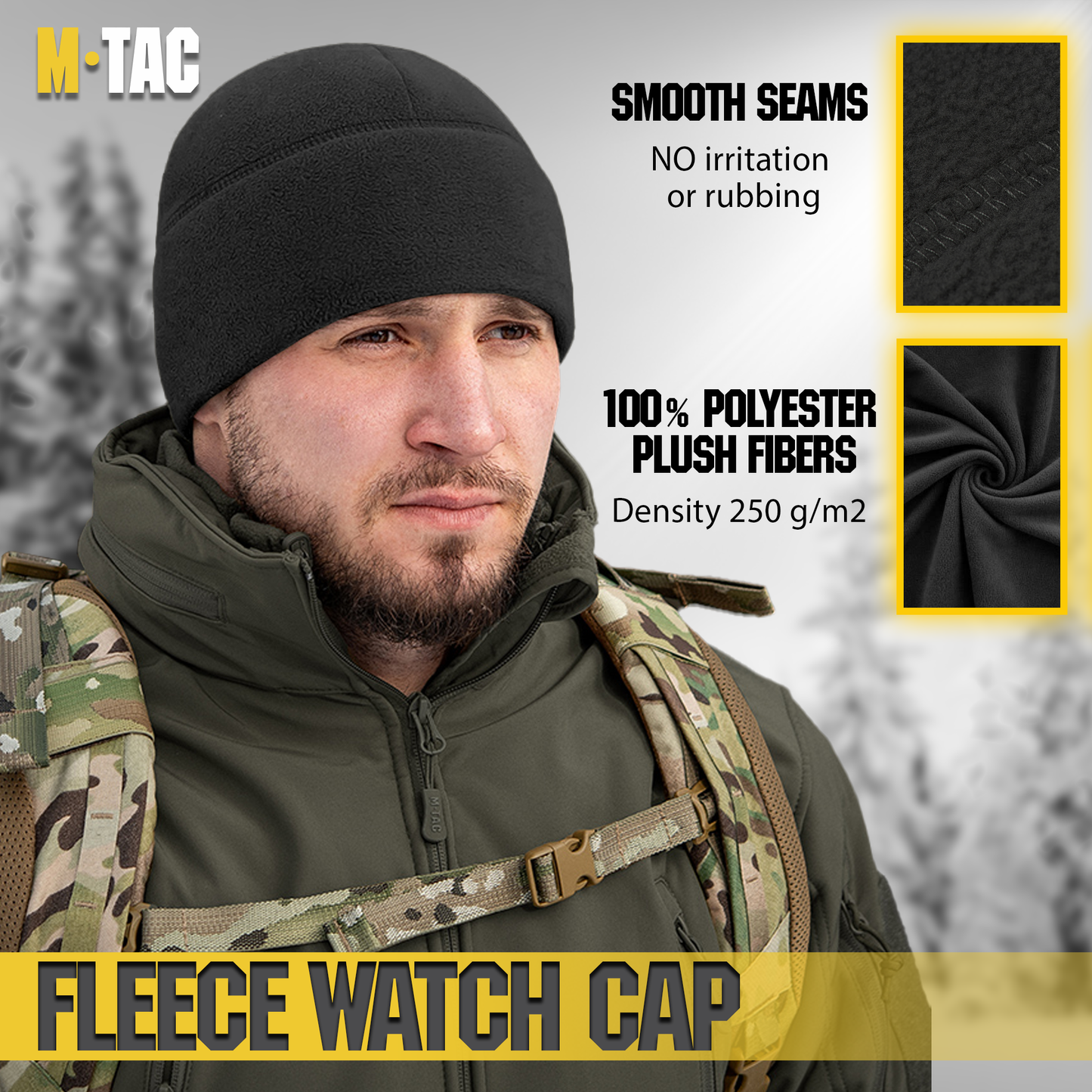 M-Tac Elite Fleece Watch Cap with Slimtex (250 g/m2)