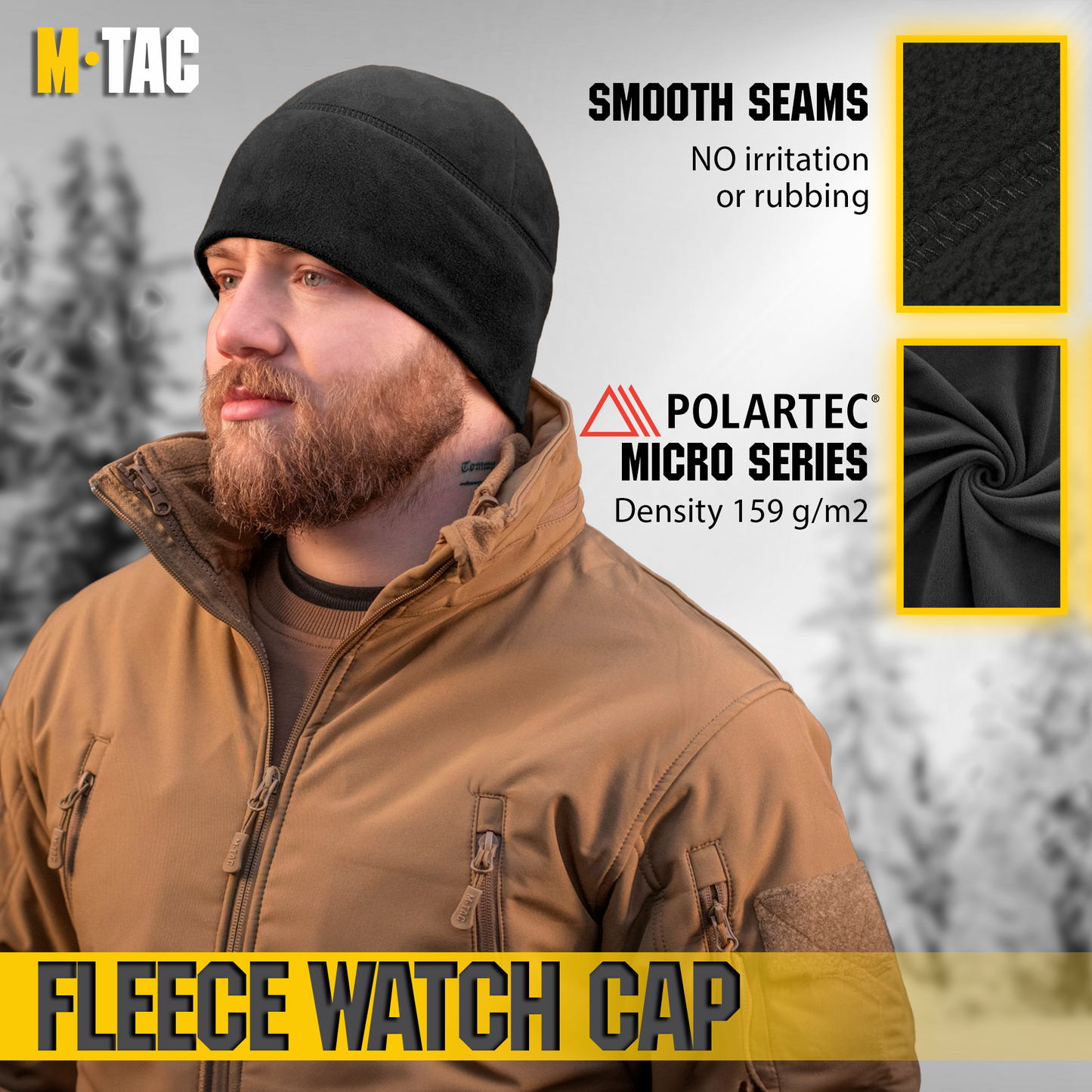 M-Tac Fleece Watch Cap Light Polartec Gen II (159 g/m2)