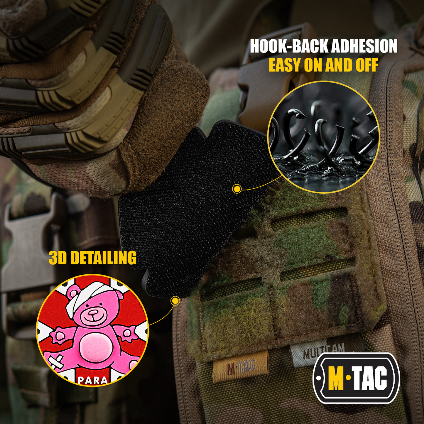 M-Tac Morale Patch Paramedic Bear PVC