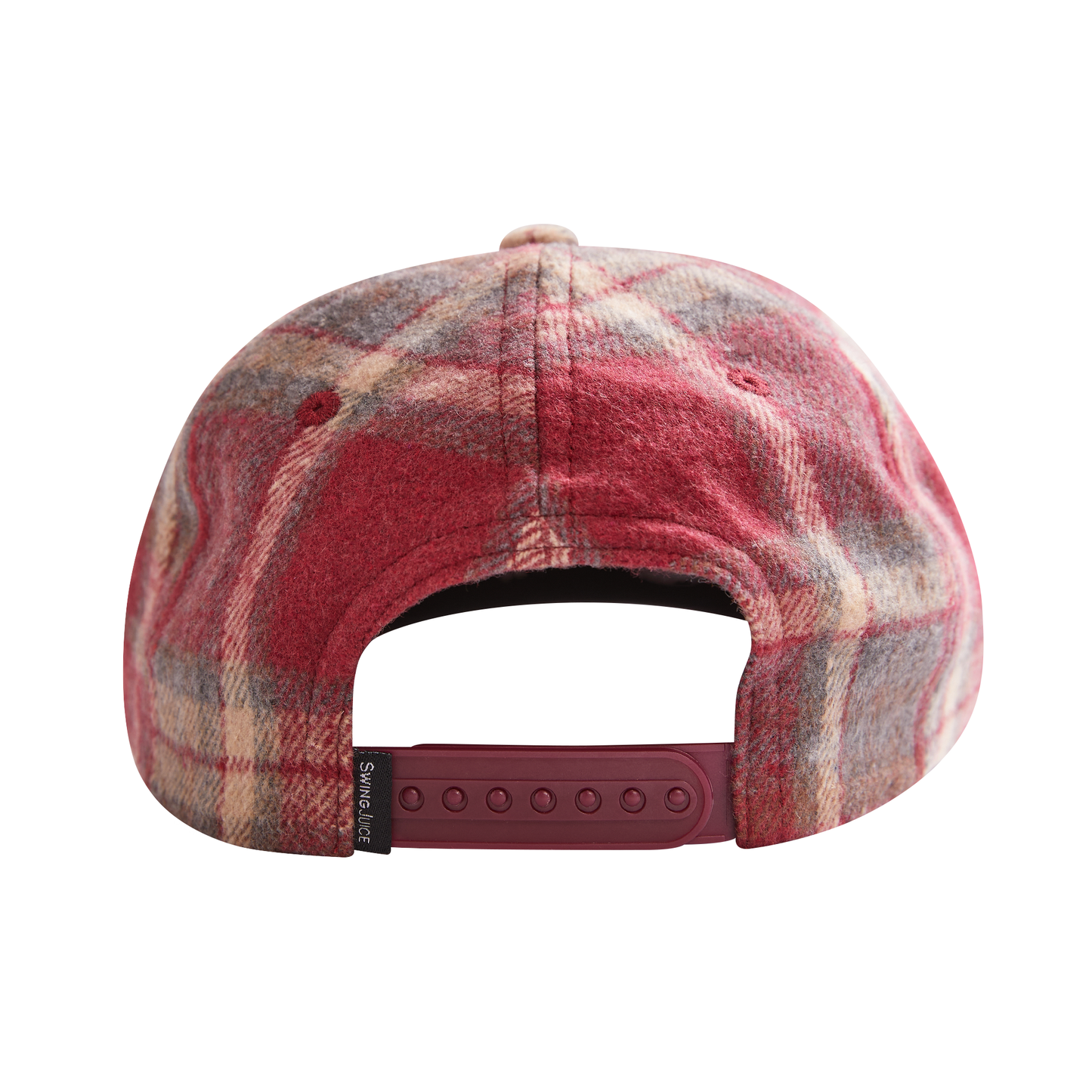 Golf SJ Plaid Unisex Dad Hat Burgundy O/S