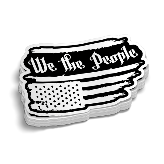 We The People Hard Hat Decal