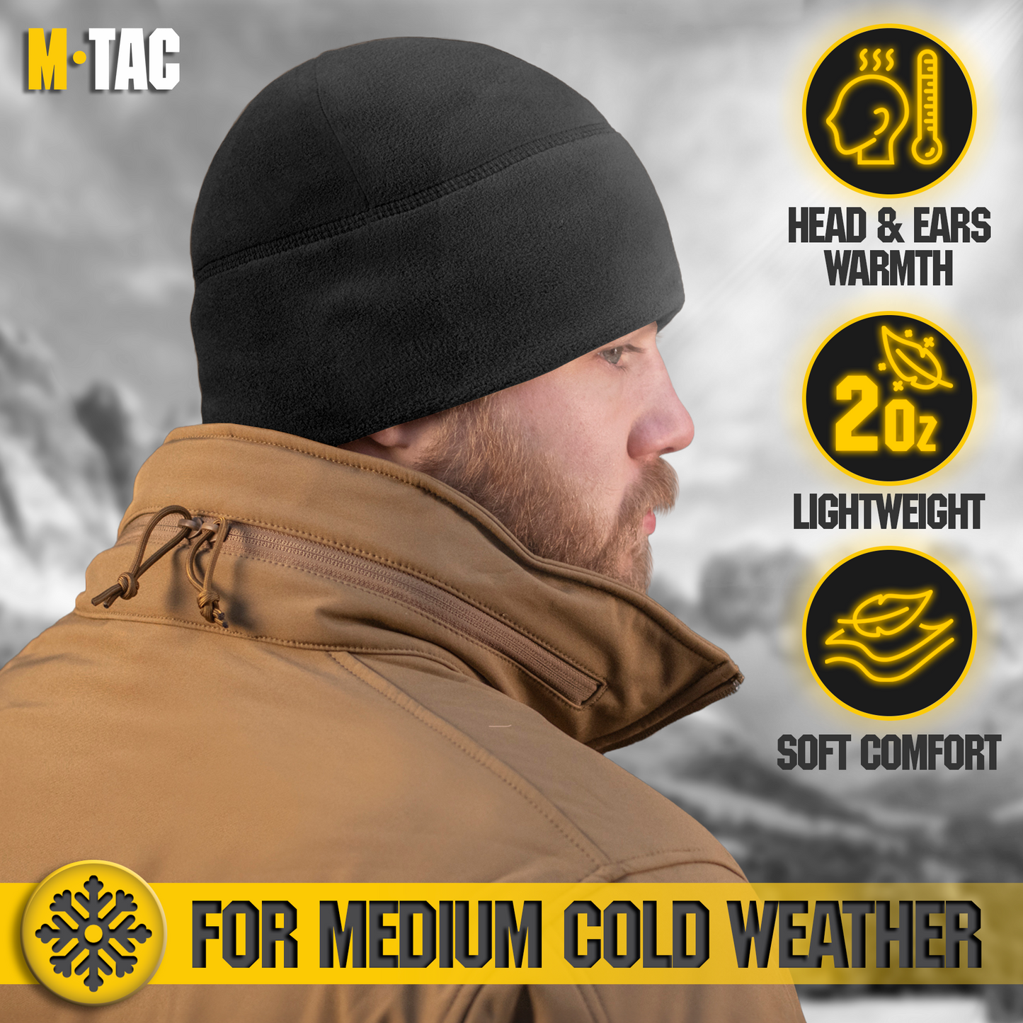 M-Tac Fleece Watch Cap Light Polartec Gen II (159 g/m2)