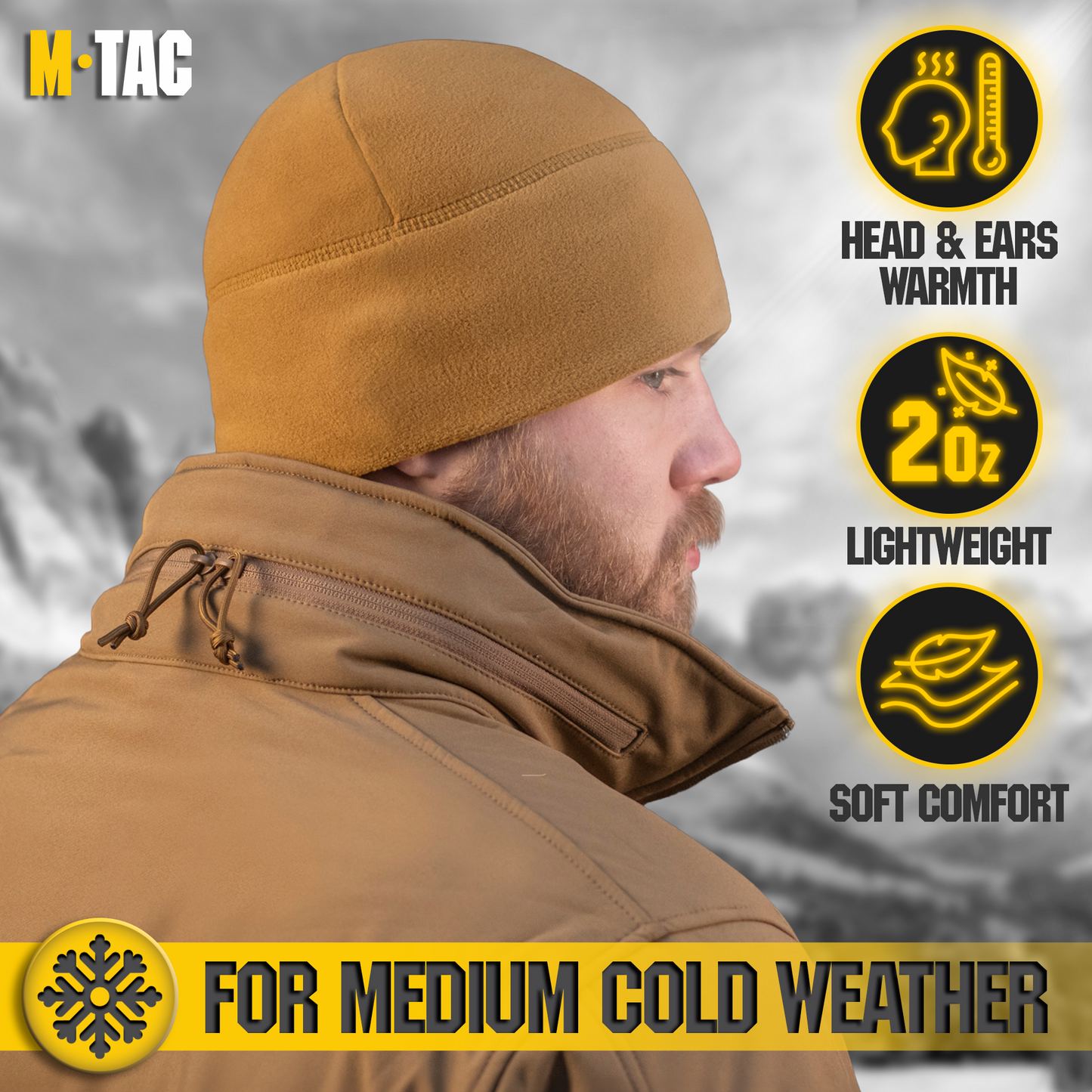 M-Tac Fleece Watch Cap Light Polartec Gen II (159 g/m2)