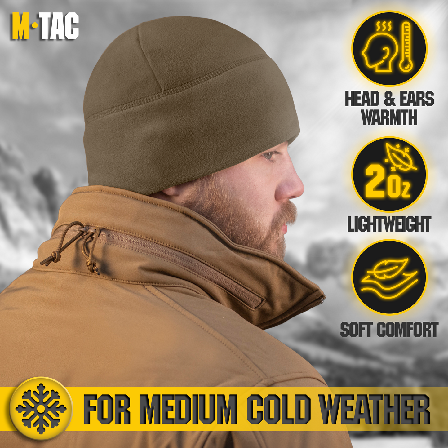 M-Tac Fleece Watch Cap Light Polartec Gen II (159 g/m2)