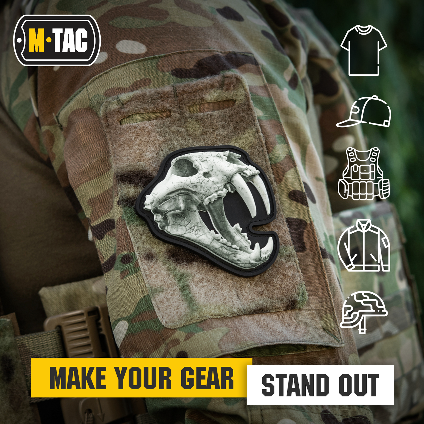 M-Tac Morale Patch Old Tiger PVC