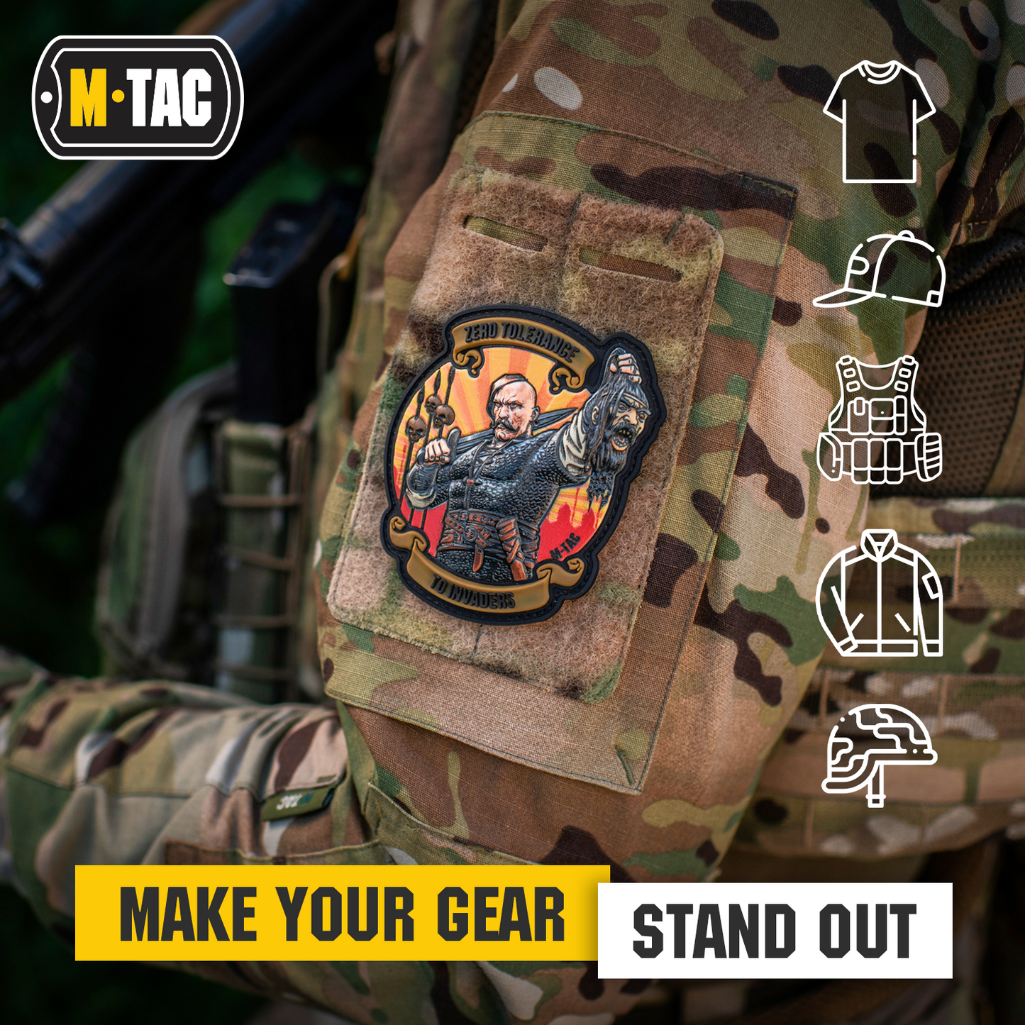 M-Tac Morale Patch Zero Tolerance PVC