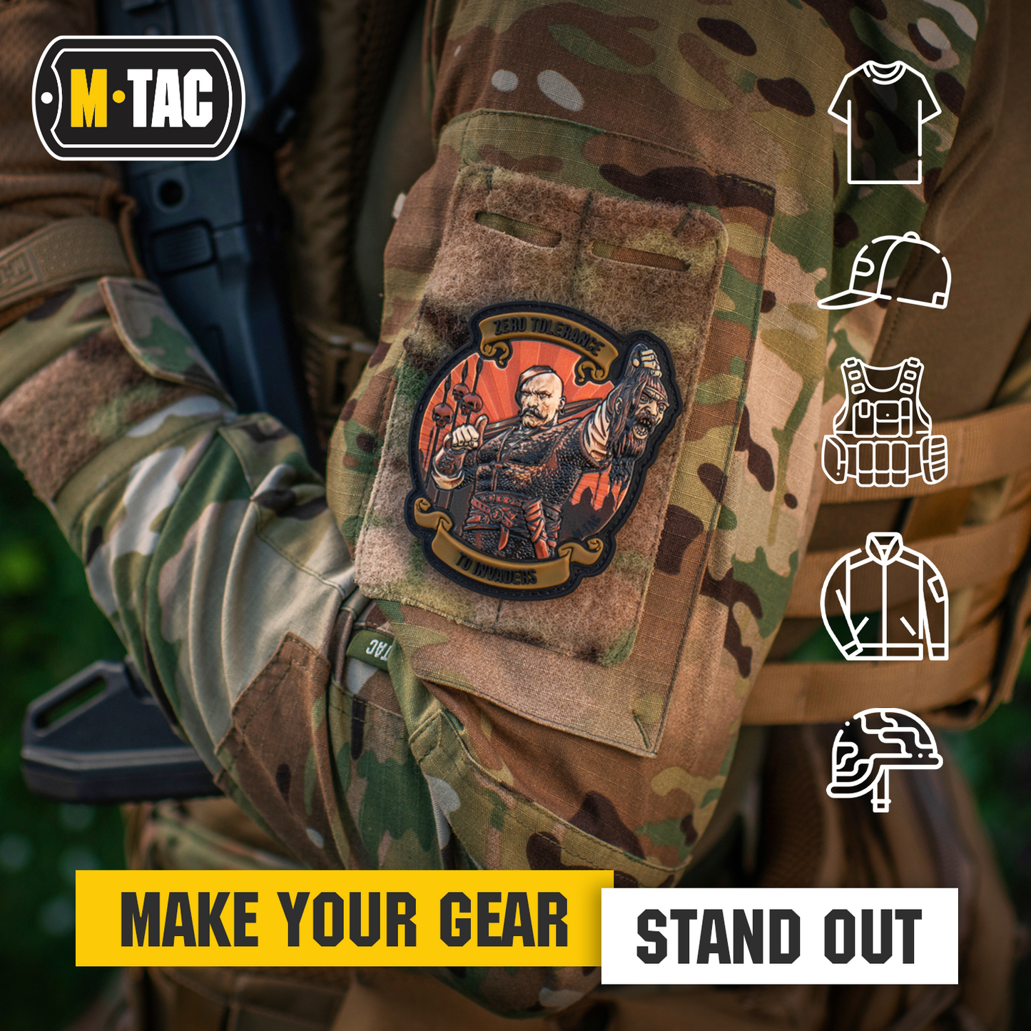 M-Tac Morale Patch Zero Tolerance PVC