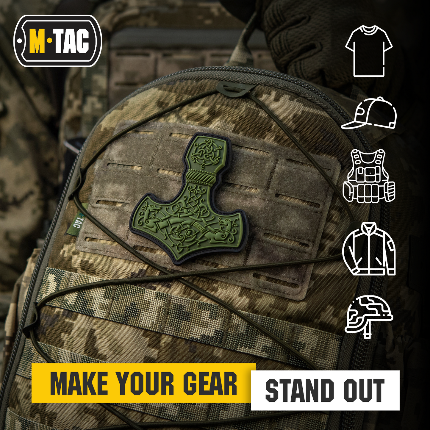 M-Tac Morale Patch Mjölnir PVC