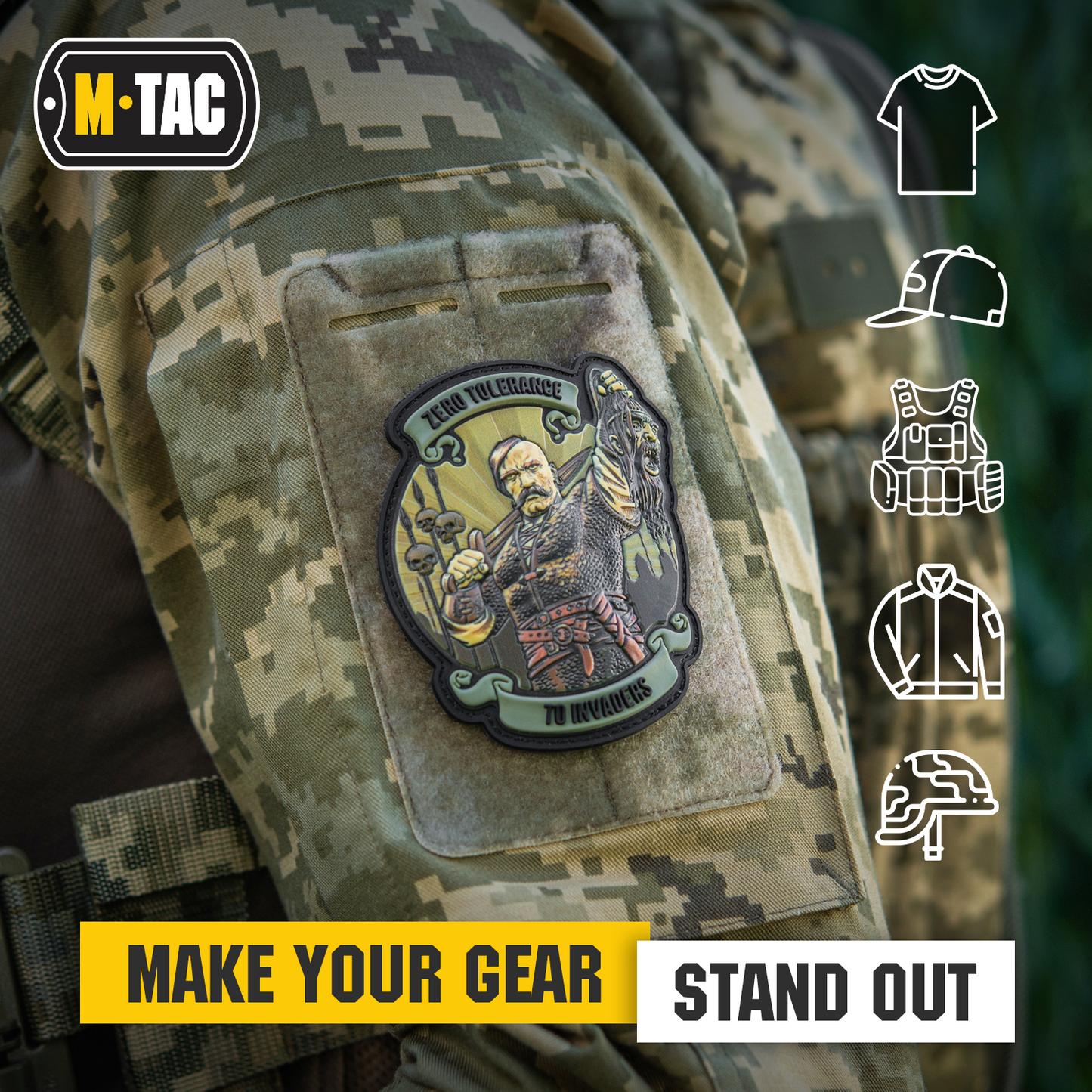 M-Tac Morale Patch Zero Tolerance PVC