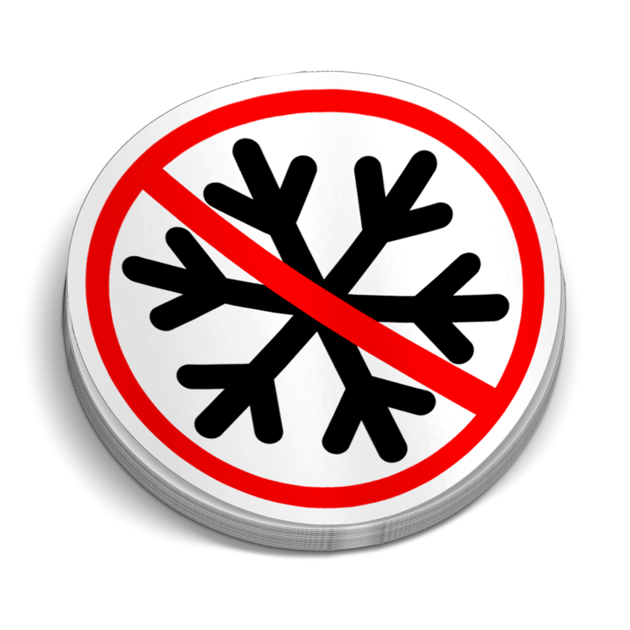 No Snowflakes Hard Hat Decal