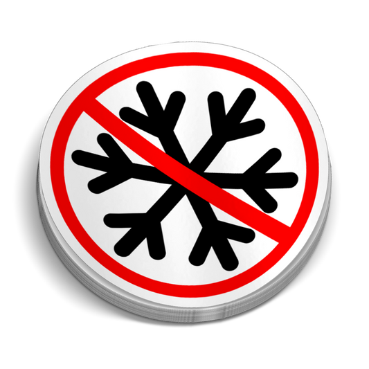 No Snowflakes Hard Hat Decal