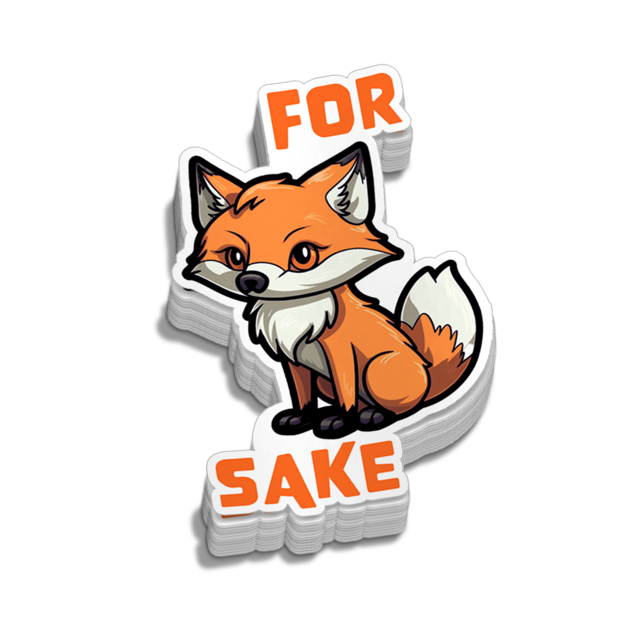 For Fox Sake Hard Hat Decal