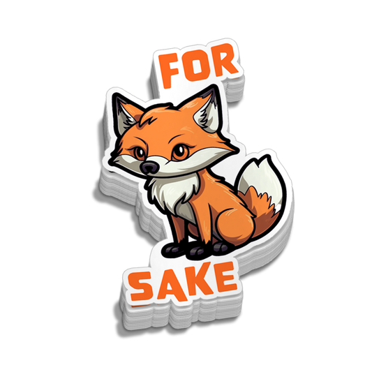 For Fox Sake Hard Hat Decal