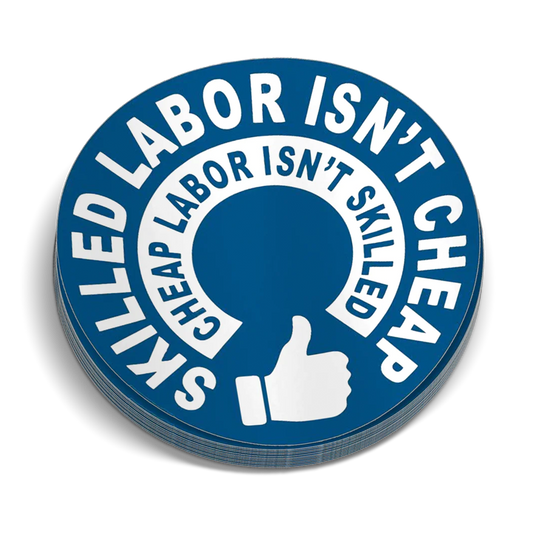 Skilled Labor Hard Hat Decal