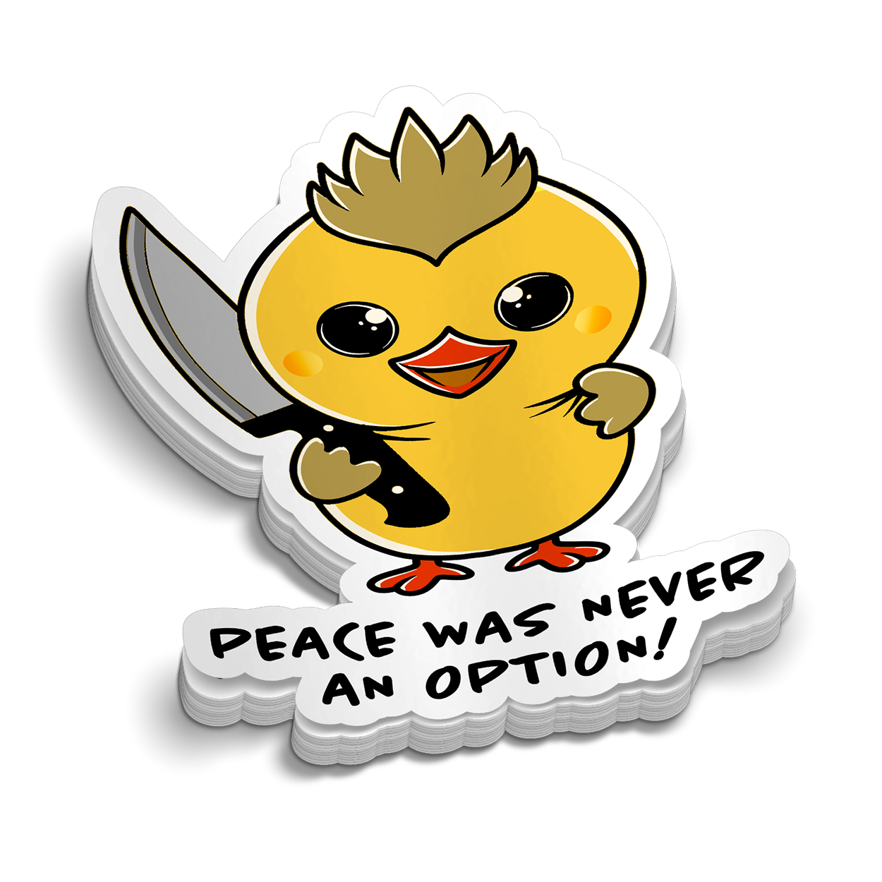 Peace Was Never An Option Hard Hat Decal