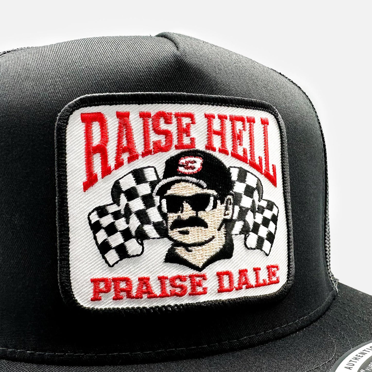 Raise Hell, Praise Dale Earnhardt "Vintage Truckers Original" Trucker Hat